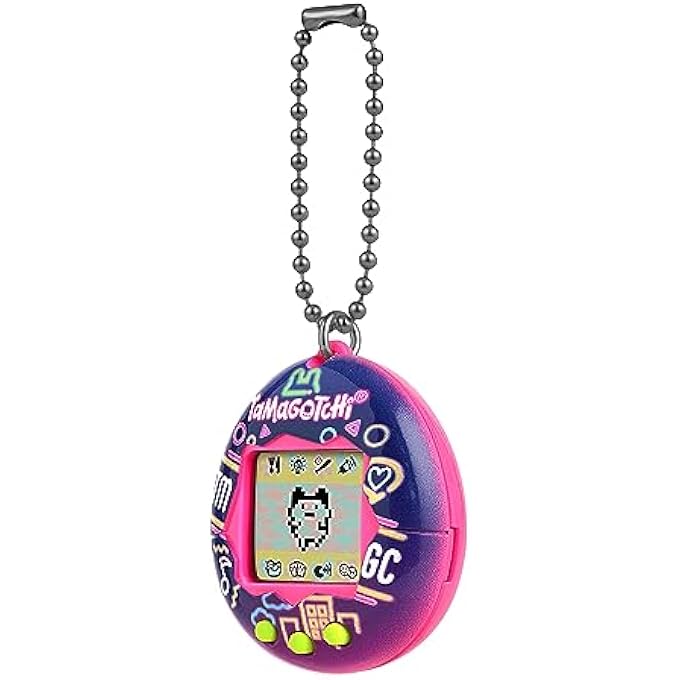 rayihni BANDAI - VIRTUAL PET NEON LIGHTS 42974| ORIGINAL CYBER PET 90S ADULTS AND KIDS TOY WITH CHAIN | RETRO VIRTUAL PETS ARE GREAT BOYS AND GIRLS TOYS OR GIFTS FOR AGES 8+ - Image 4